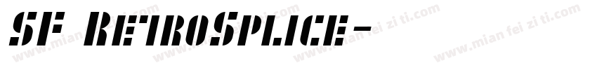 SF RetroSplice字体转换